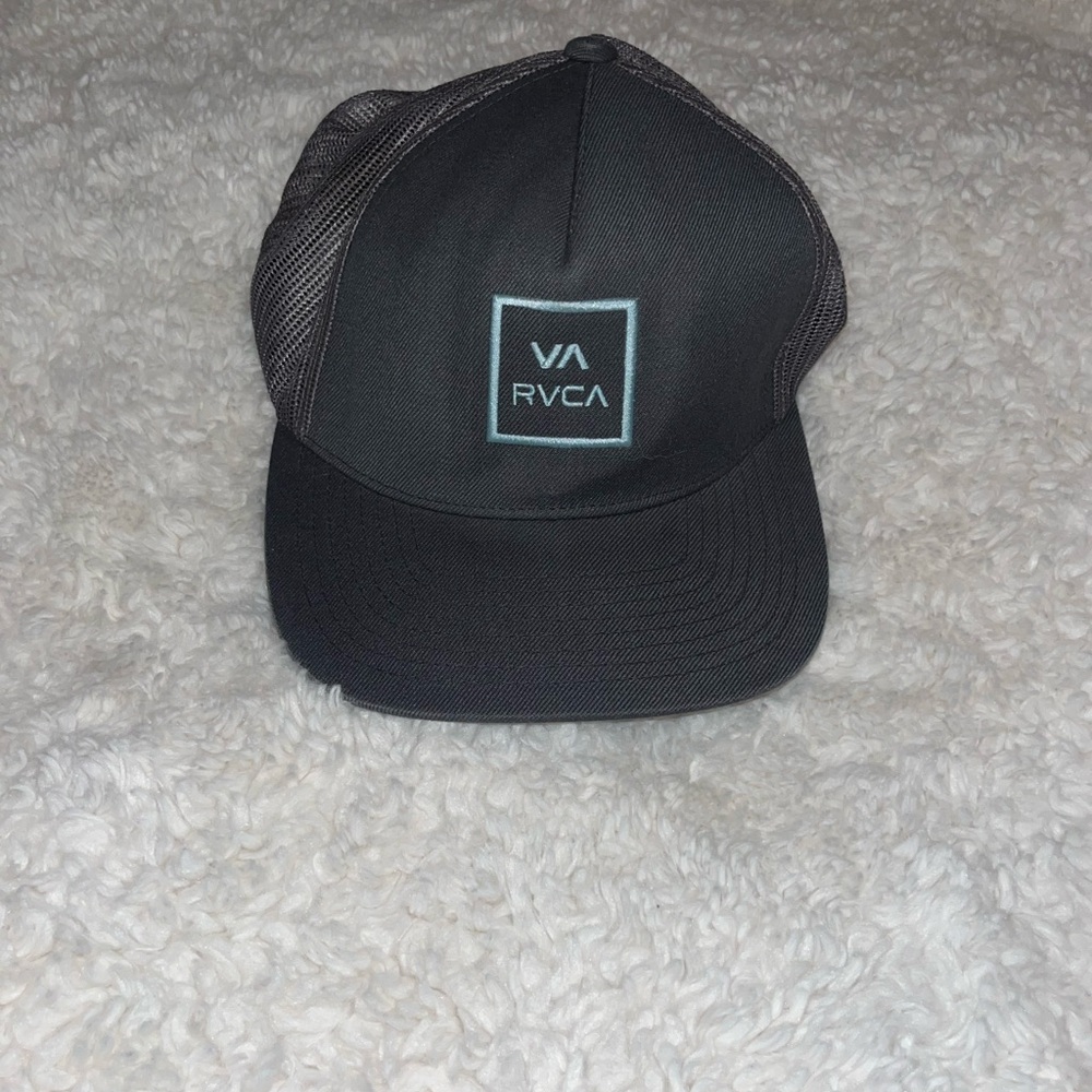 RVCA Black and Gray Mesh Hat